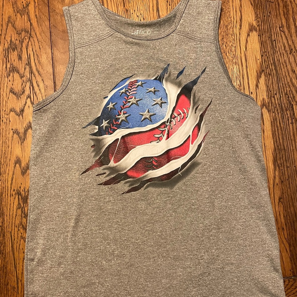 [BCG] Grey USA softball tank top